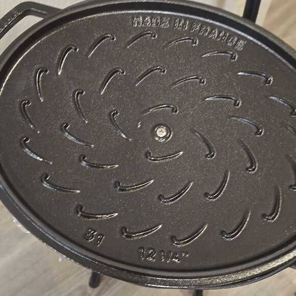 Staub Enameled Cast Iron French Oven 6 1/4QT- Matte Black - Picture 12 of 12
